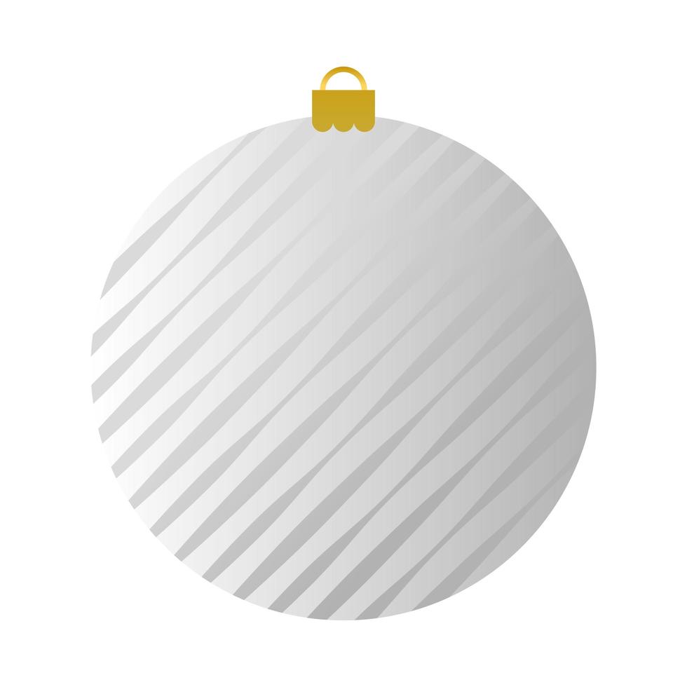 ícone de decoração de bola de feliz natal vetor