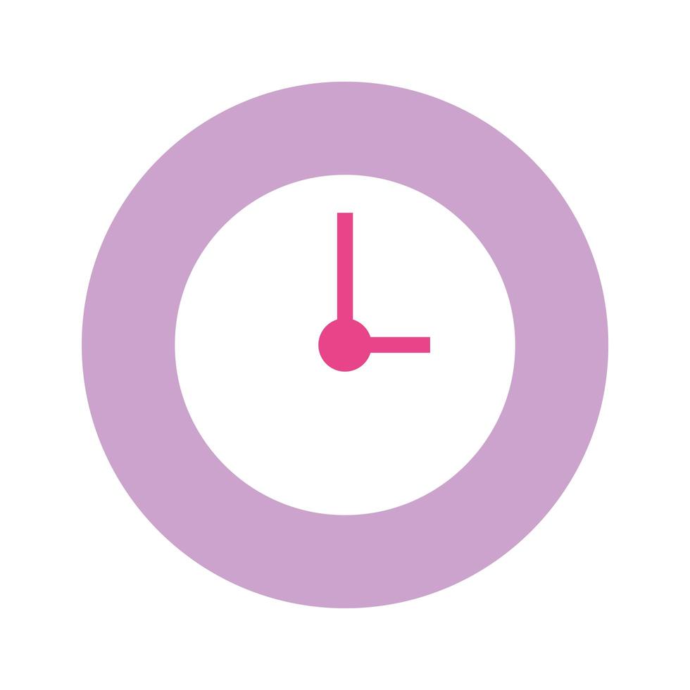 ícone de dispositivo de relógio de ponto isolado vetor