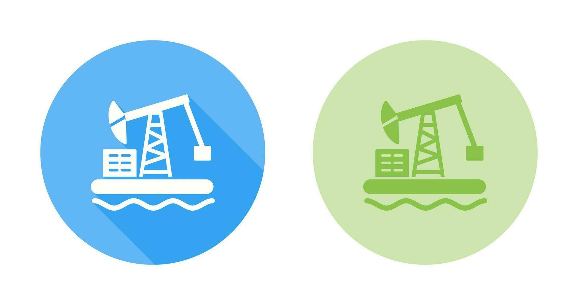 ícone de vetor de plataforma de petróleo