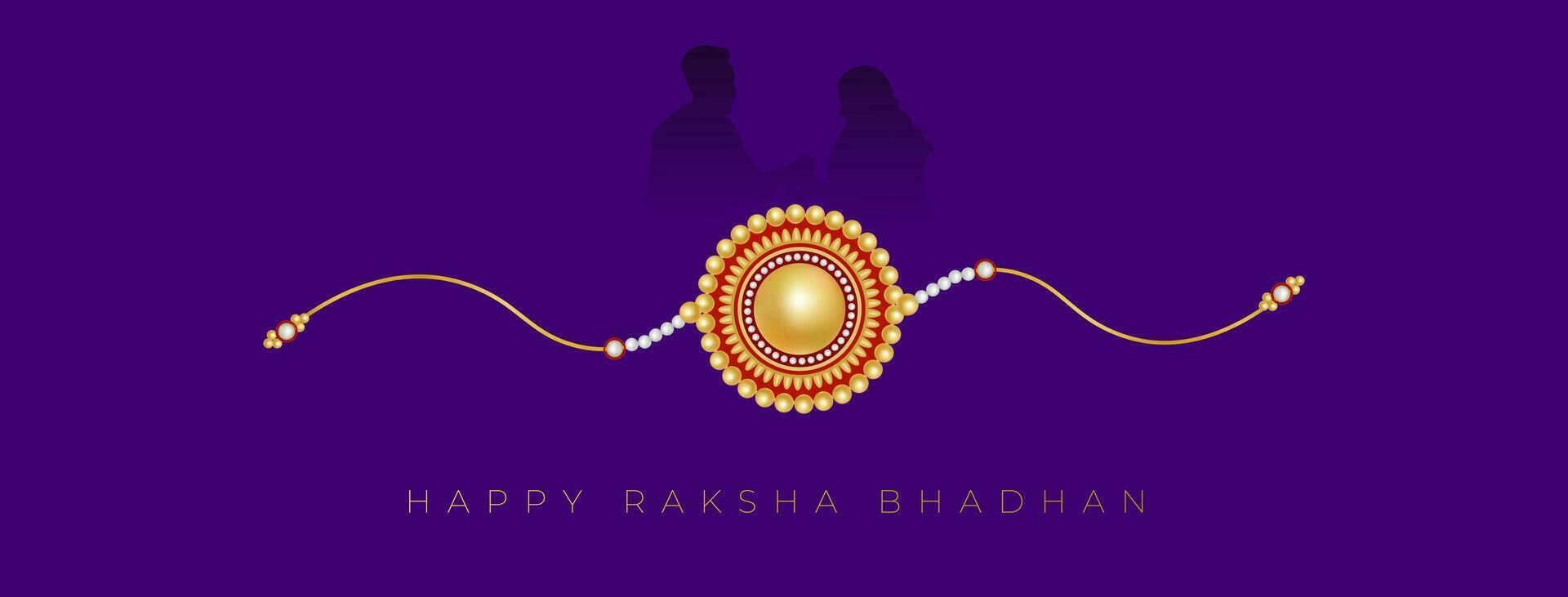decorado rakhi para indiano festival do irmão e irmã vínculo celebração raksha bandhan vetor