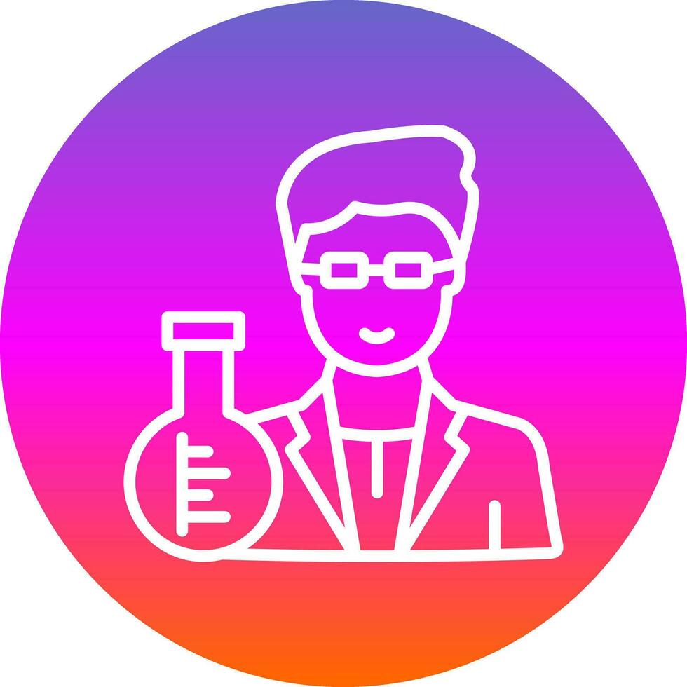 design de ícone de vetor de cientista