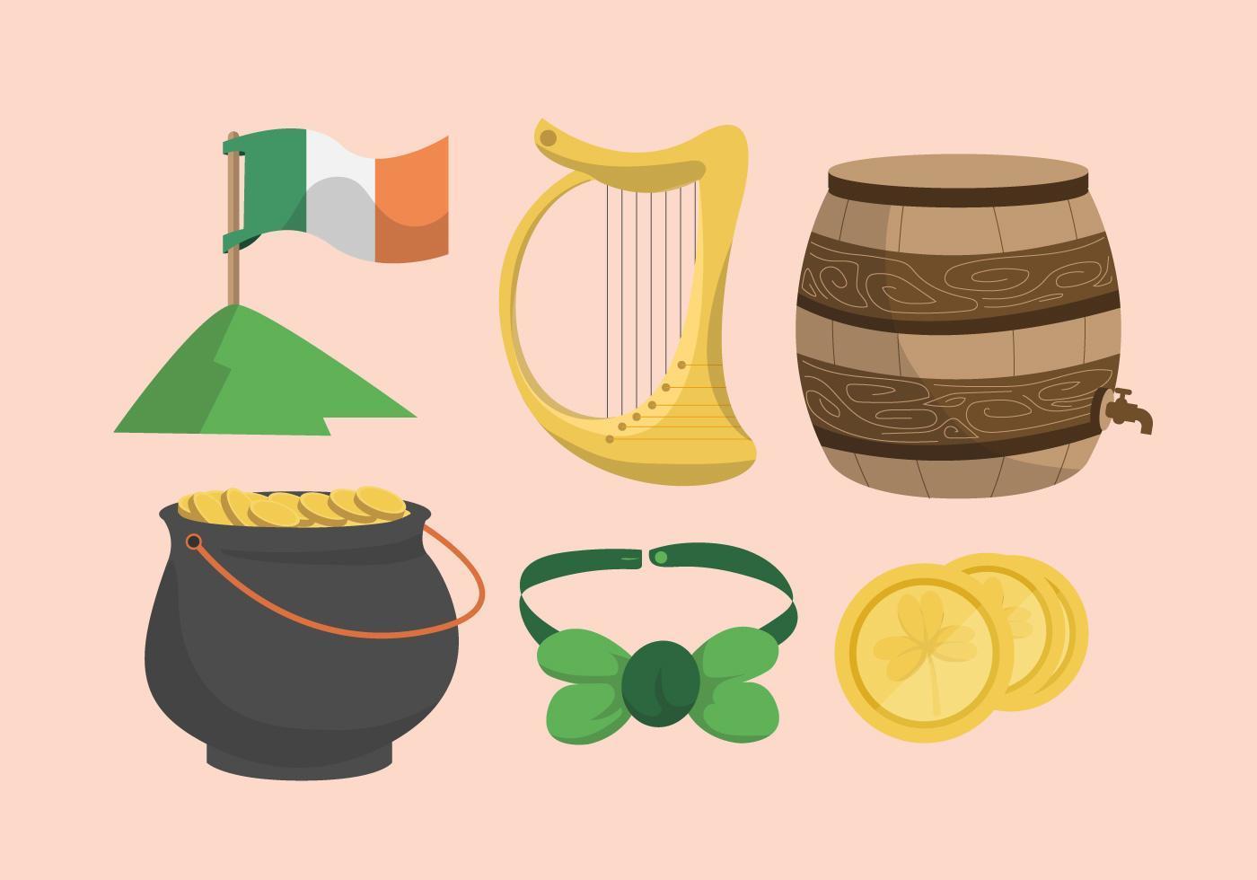 St Patricks Day Clipart Vector Set