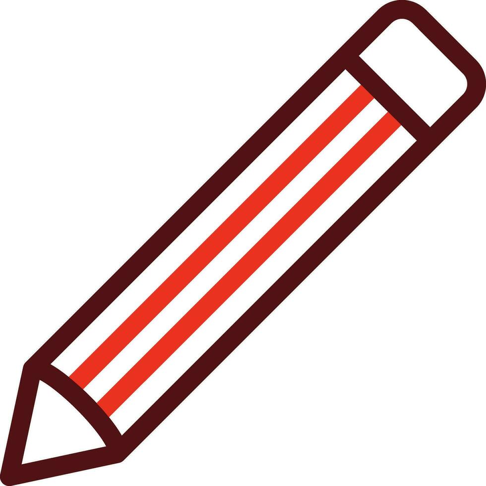lápis glifo dois cor ícone para pessoal e comercial usar. vetor