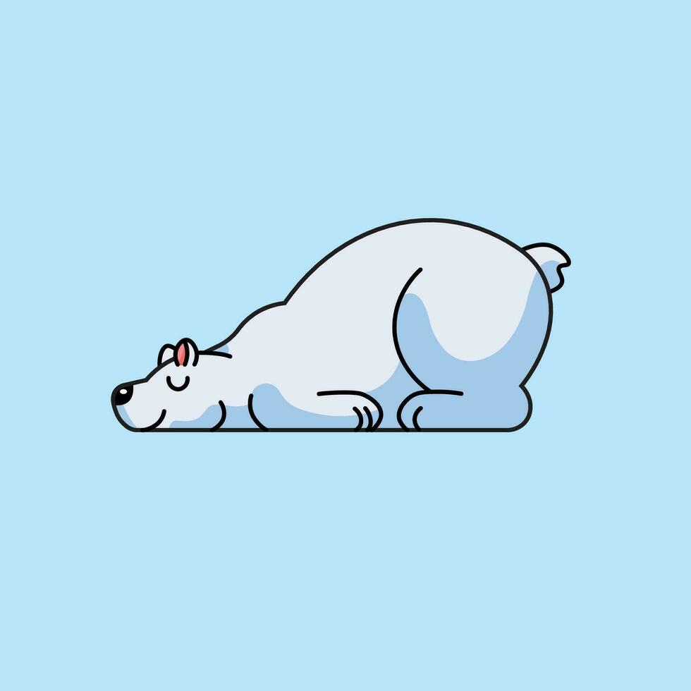 vetor ilustração do fofa polar Urso