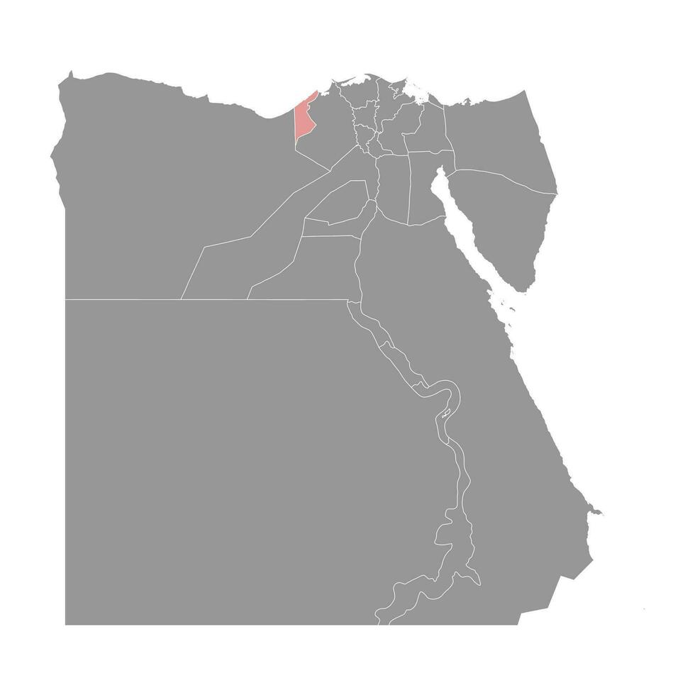 Alexandria governadoria mapa, administrativo divisão do Egito. vetor ilustração.