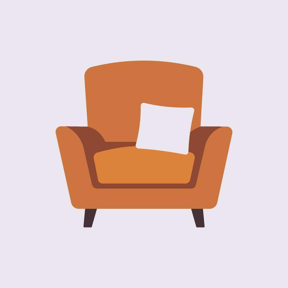 vetor diferente cadeiras com travesseiro e saco cadeira plano desenho animado estilo vetor ilustração
