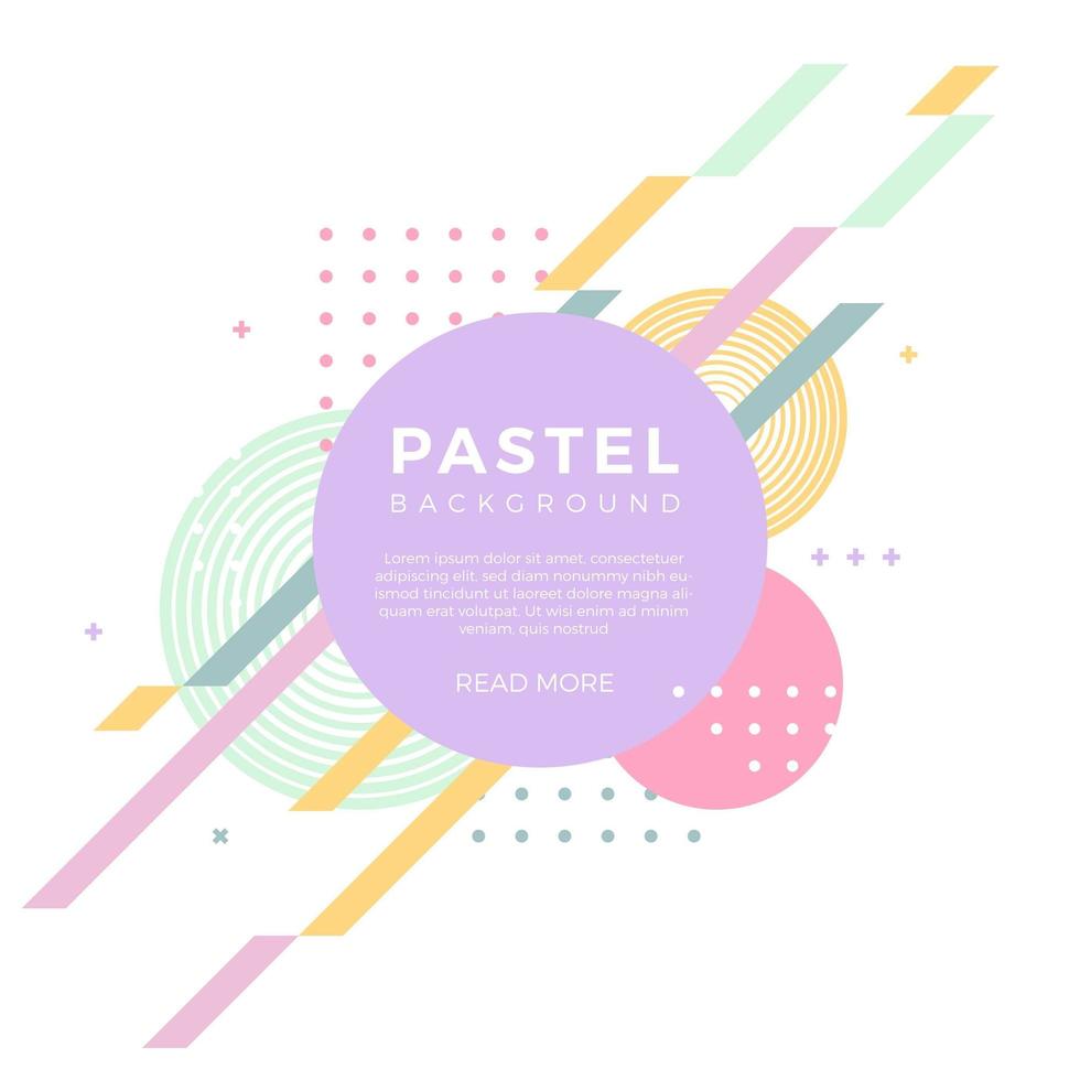 Flat Abstract Pastel Vector Background