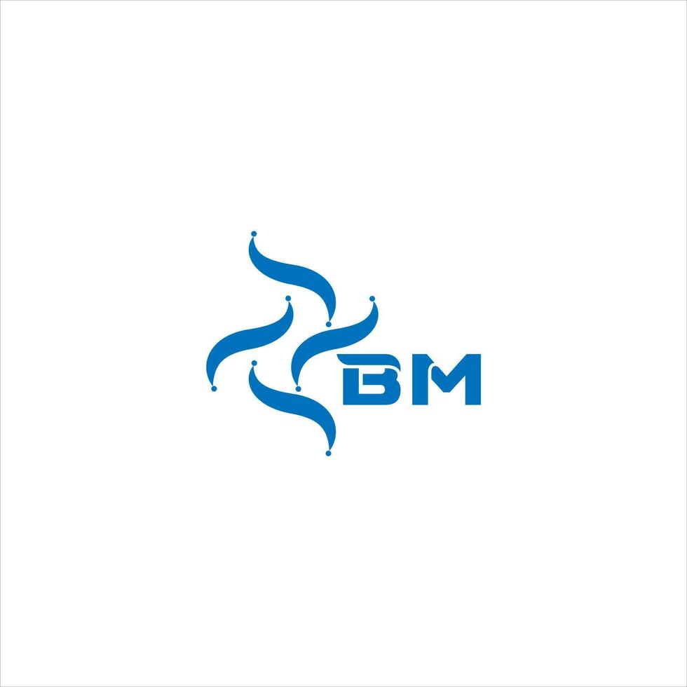 bm carta logotipo Projeto. bm criativo minimalista iniciais carta logotipo conceito. bm único moderno plano abstrato vetor carta logotipo Projeto.