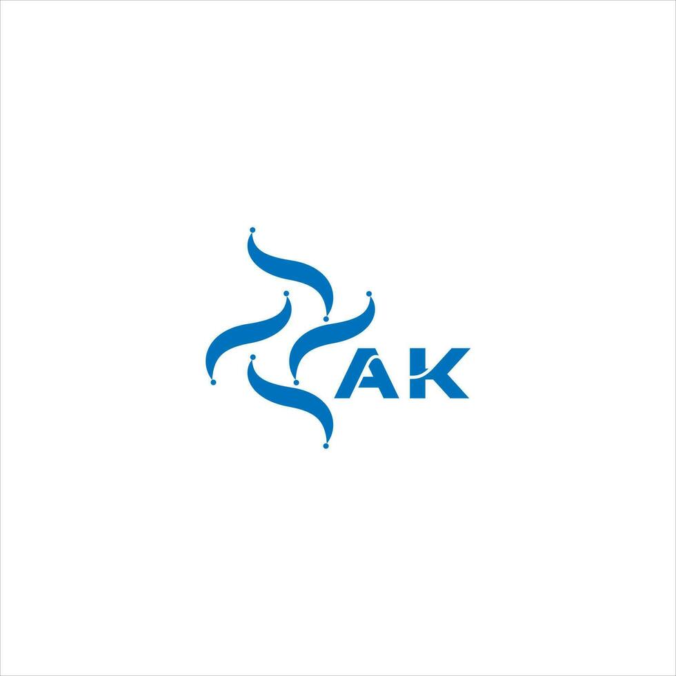 ak carta logotipo Projeto. ak criativo minimalista iniciais carta logotipo conceito. ak único moderno plano abstrato vetor carta logotipo Projeto.