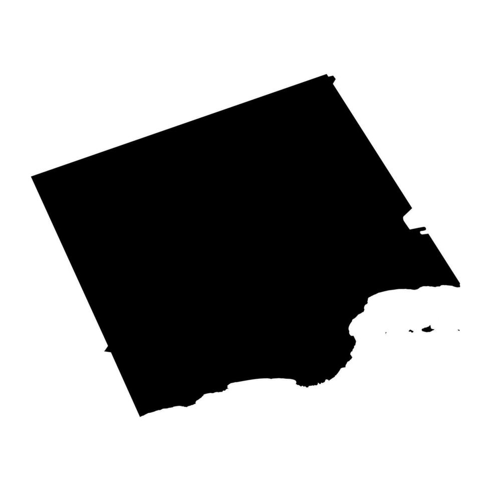 dhofar governadoria mapa, administrativo divisão do Omã. vetor ilustração.