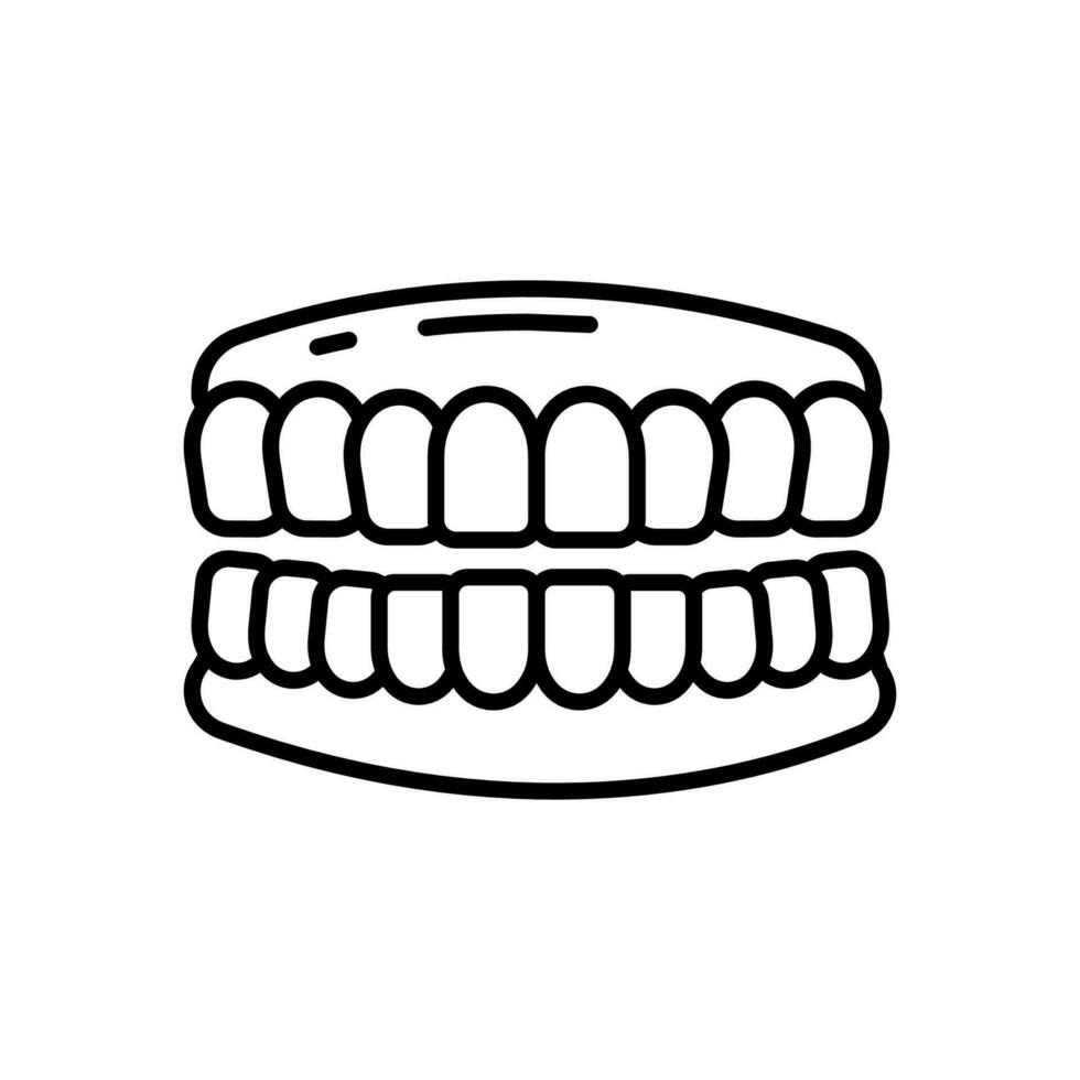 dentes ícone dentro vetor. ilustração vetor