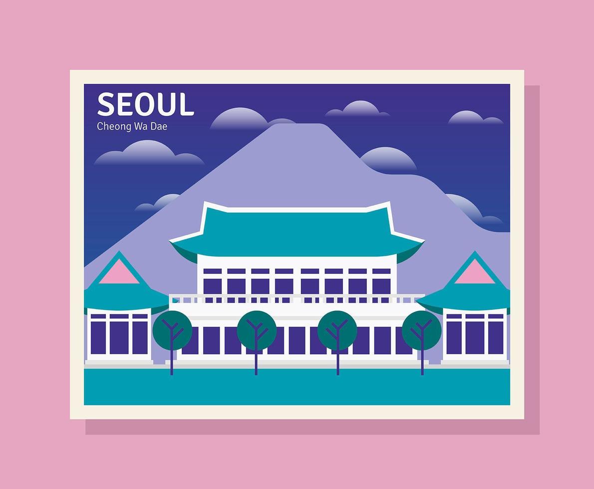 Seoul Illustration vetor