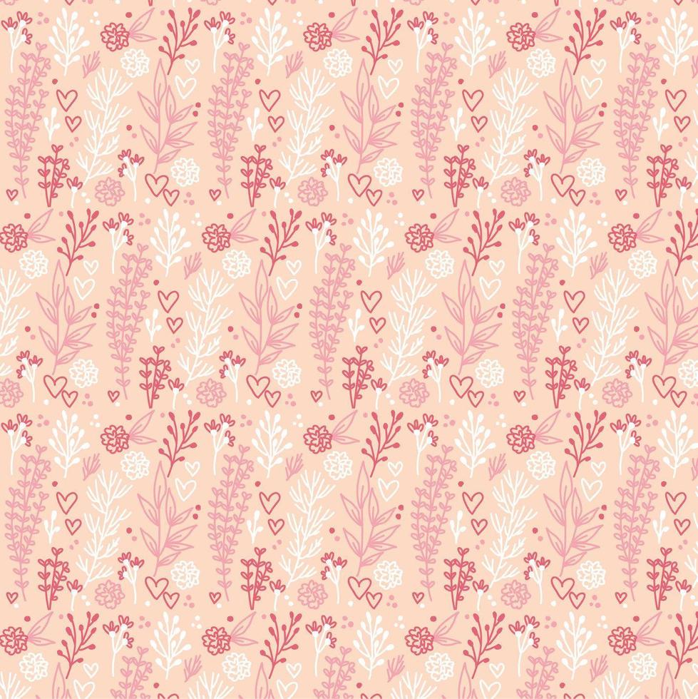 Vector Floral Seamless Pattern