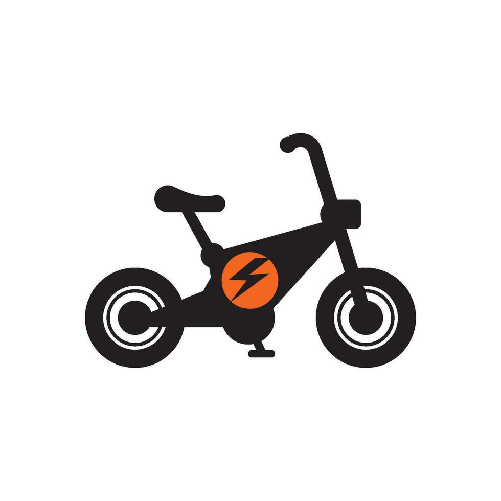 elétrico bicicleta logotipo ícone, simples Projeto vetor ilustração