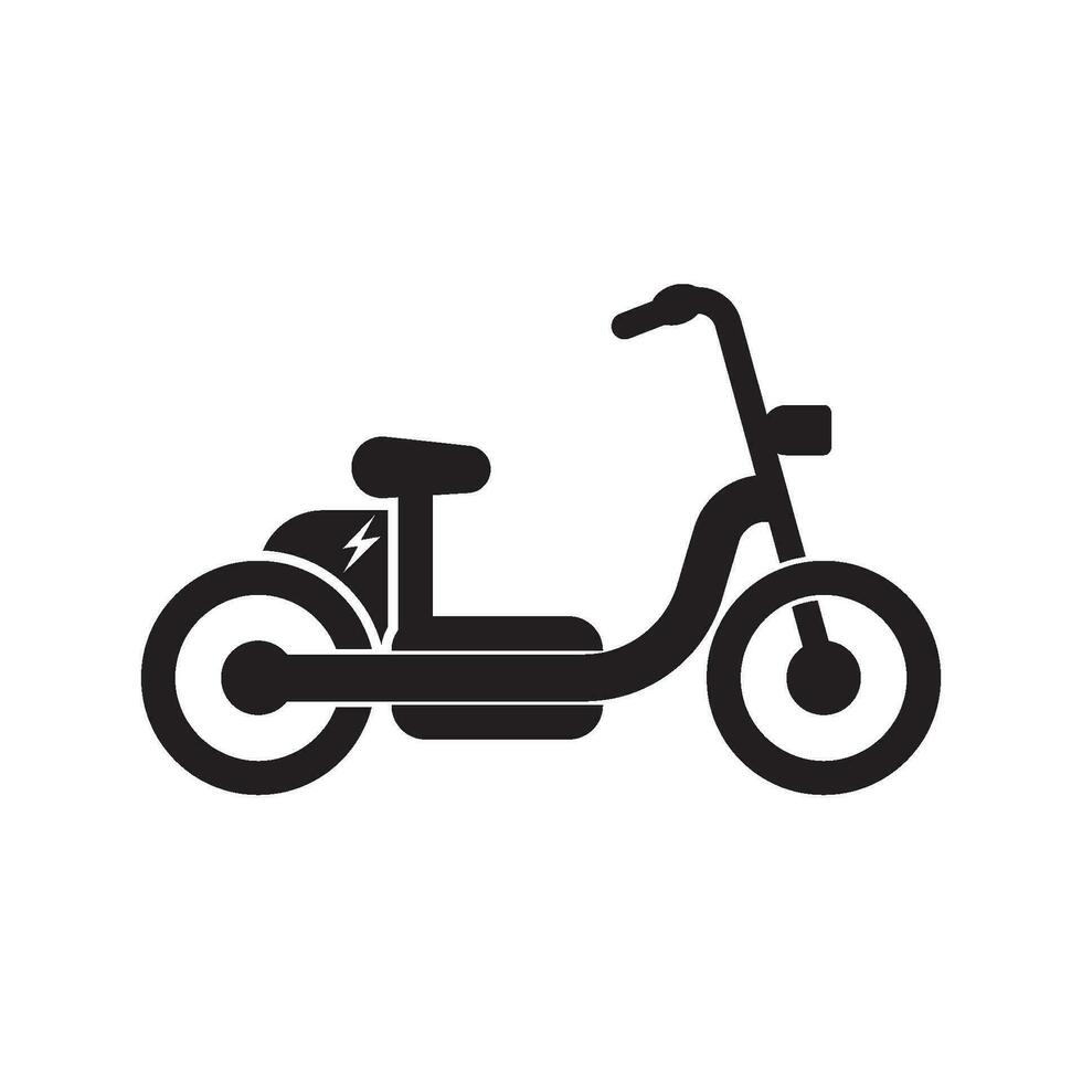 elétrico bicicleta logotipo ícone, simples Projeto vetor ilustração