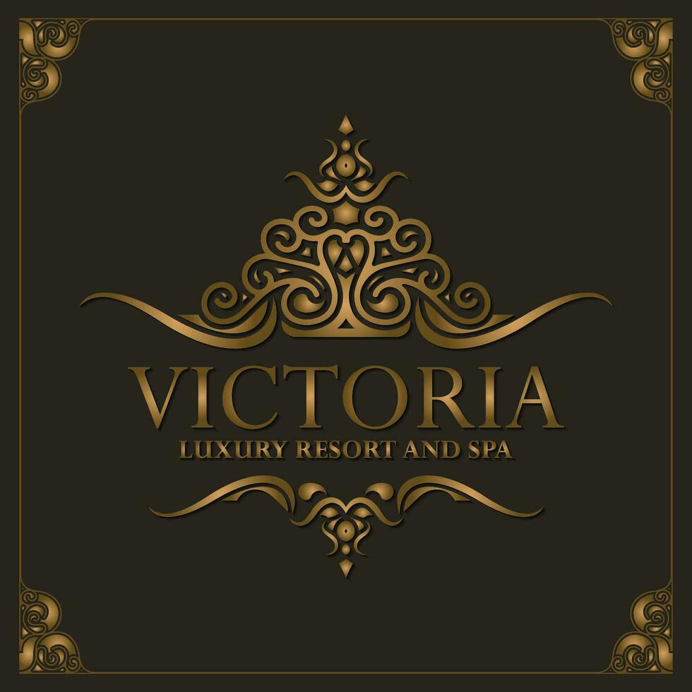 fundo de design de moldura decorativa elegante vetor