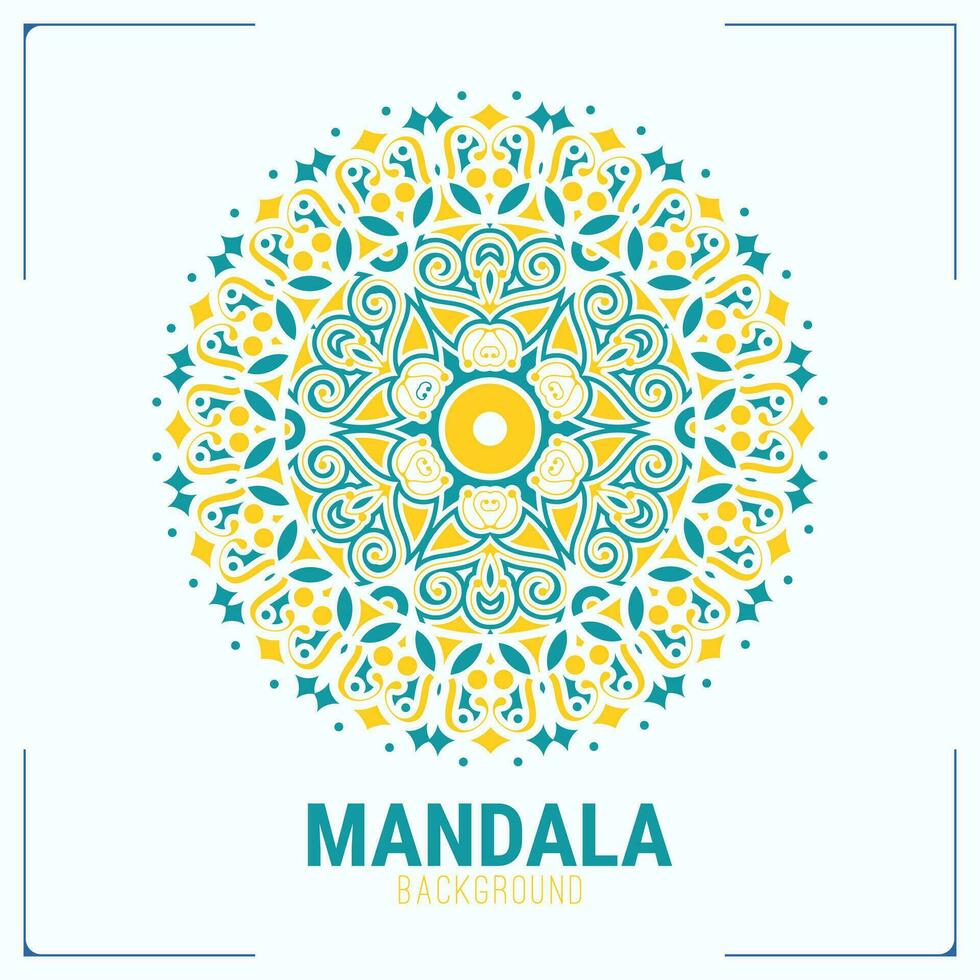 mandalas coloridas com formas de linha vetor