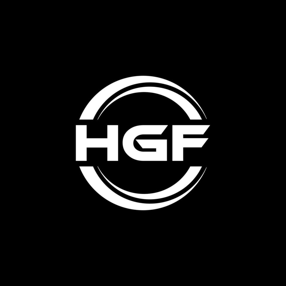 hgf logotipo projeto, inspiração para uma único identidade. moderno elegância e criativo Projeto. marca d'água seu sucesso com a impressionante isto logotipo. vetor