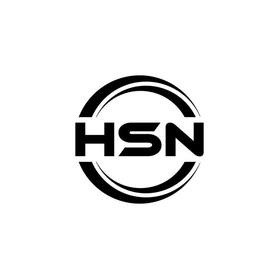 hsn logotipo projeto, inspiração para uma único identidade. moderno elegância e criativo Projeto. marca d'água seu sucesso com a impressionante isto logotipo. vetor