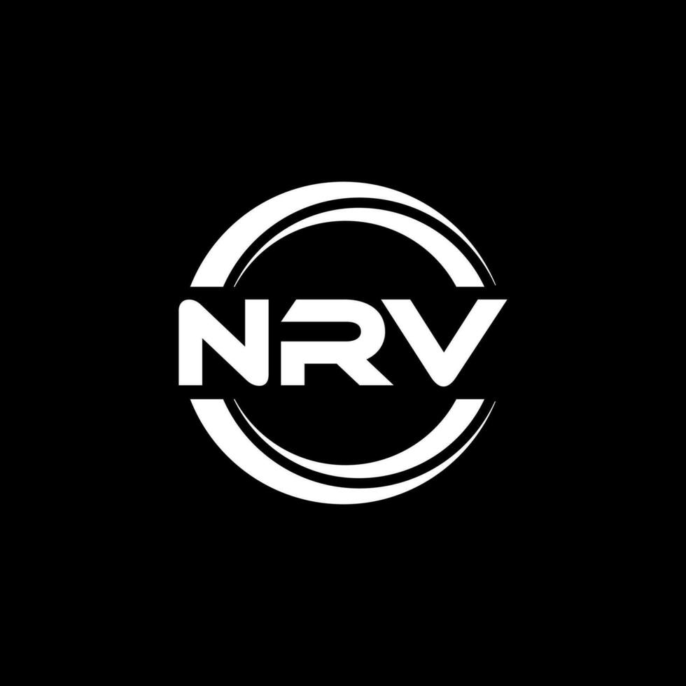 nrv logotipo projeto, inspiração para uma único identidade. moderno elegância e criativo Projeto. marca d'água seu sucesso com a impressionante isto logotipo. vetor