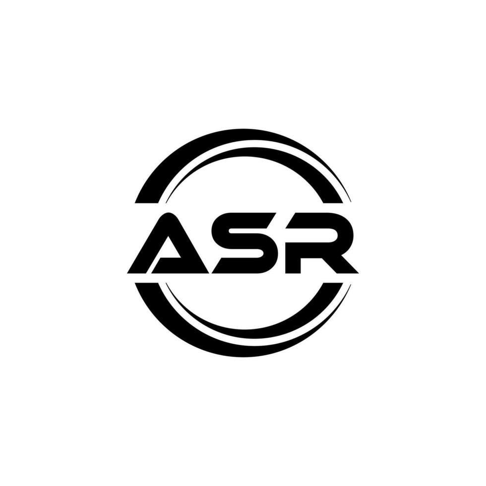 asr logotipo projeto, inspiração para uma único identidade. moderno elegância e criativo Projeto. marca d'água seu sucesso com a impressionante isto logotipo. vetor