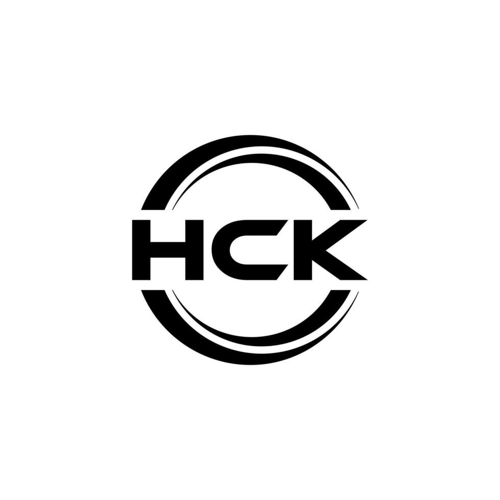 hck logotipo projeto, inspiração para uma único identidade. moderno elegância e criativo Projeto. marca d'água seu sucesso com a impressionante isto logotipo. vetor