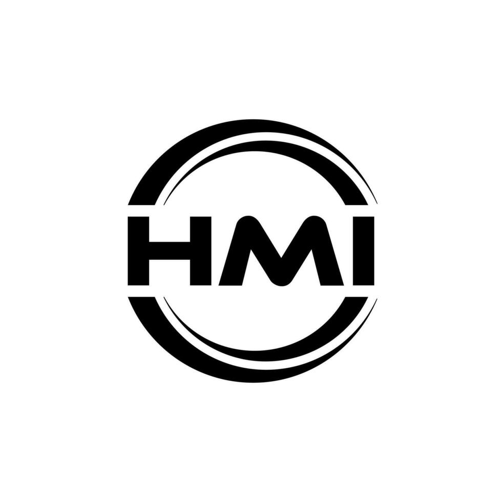 hmi logotipo projeto, inspiração para uma único identidade. moderno elegância e criativo Projeto. marca d'água seu sucesso com a impressionante isto logotipo. vetor