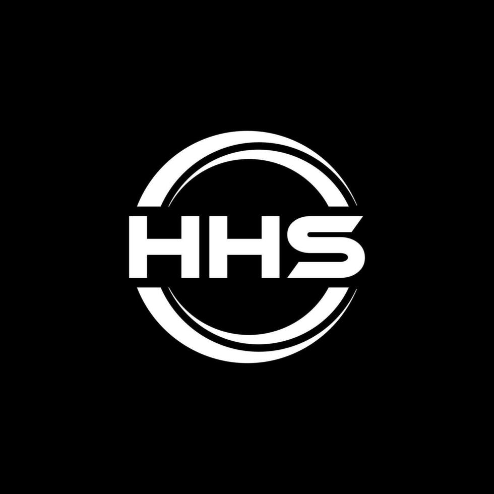 hhs logotipo projeto, inspiração para uma único identidade. moderno elegância e criativo Projeto. marca d'água seu sucesso com a impressionante isto logotipo. vetor