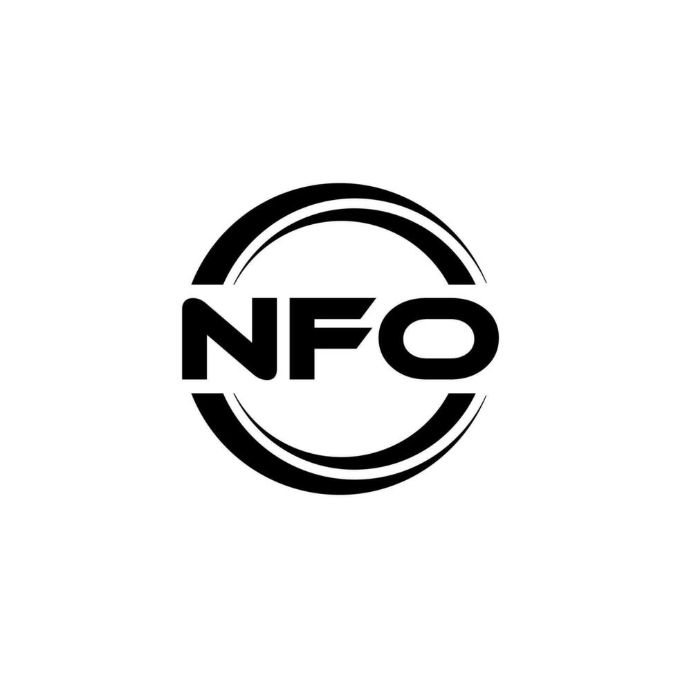 nfo logotipo projeto, inspiração para uma único identidade. moderno elegância e criativo Projeto. marca d'água seu sucesso com a impressionante isto logotipo. vetor