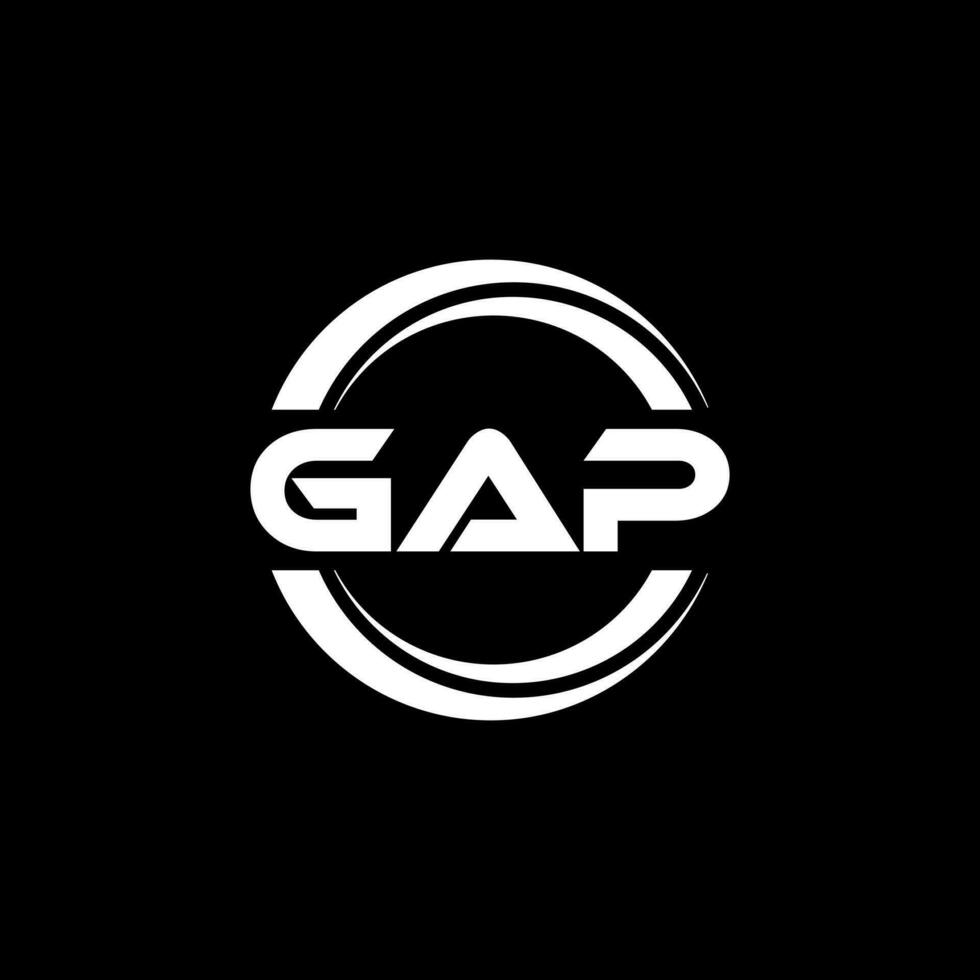 Gap = Vão logotipo projeto, inspiração para uma único identidade. moderno elegância e criativo Projeto. marca d'água seu sucesso com a impressionante isto logotipo. vetor