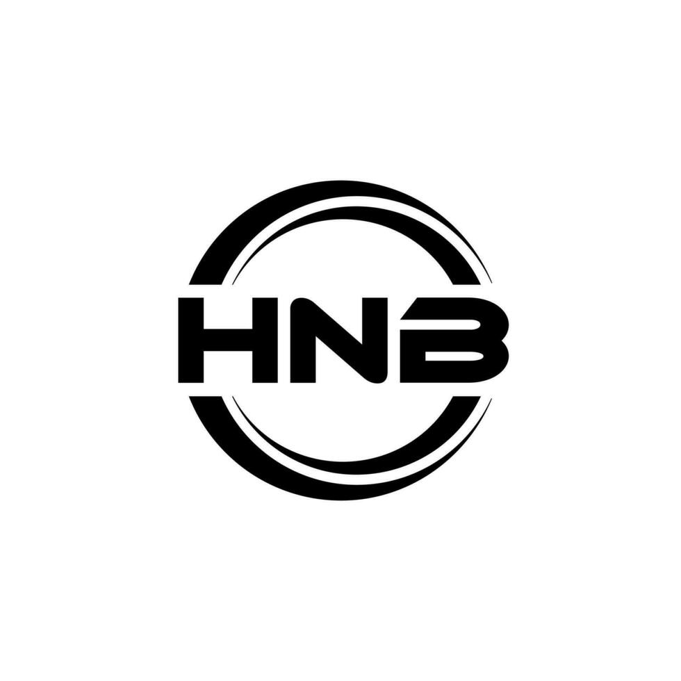 hnb logotipo projeto, inspiração para uma único identidade. moderno elegância e criativo Projeto. marca d'água seu sucesso com a impressionante isto logotipo. vetor