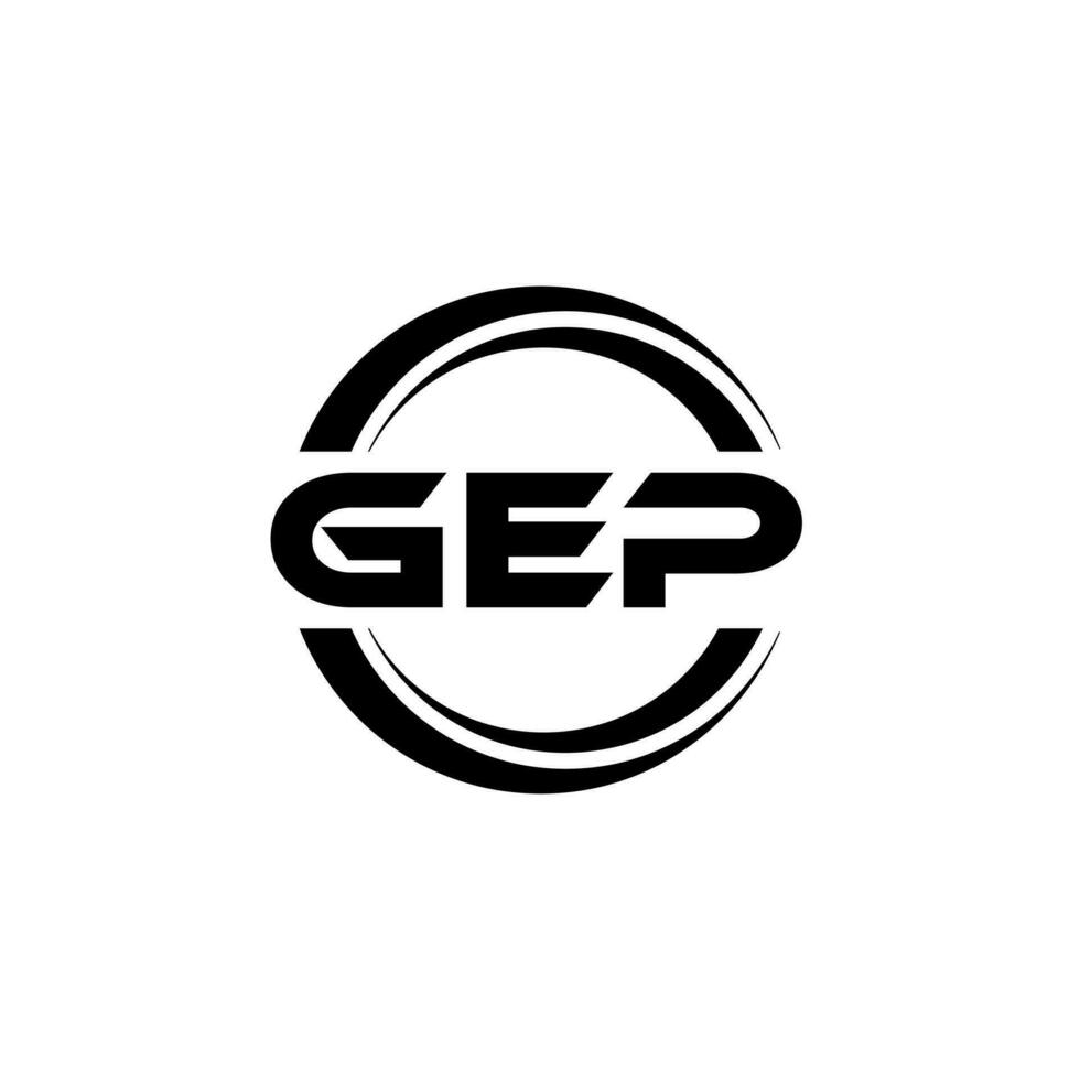 gep logotipo projeto, inspiração para uma único identidade. moderno elegância e criativo Projeto. marca d'água seu sucesso com a impressionante isto logotipo. vetor