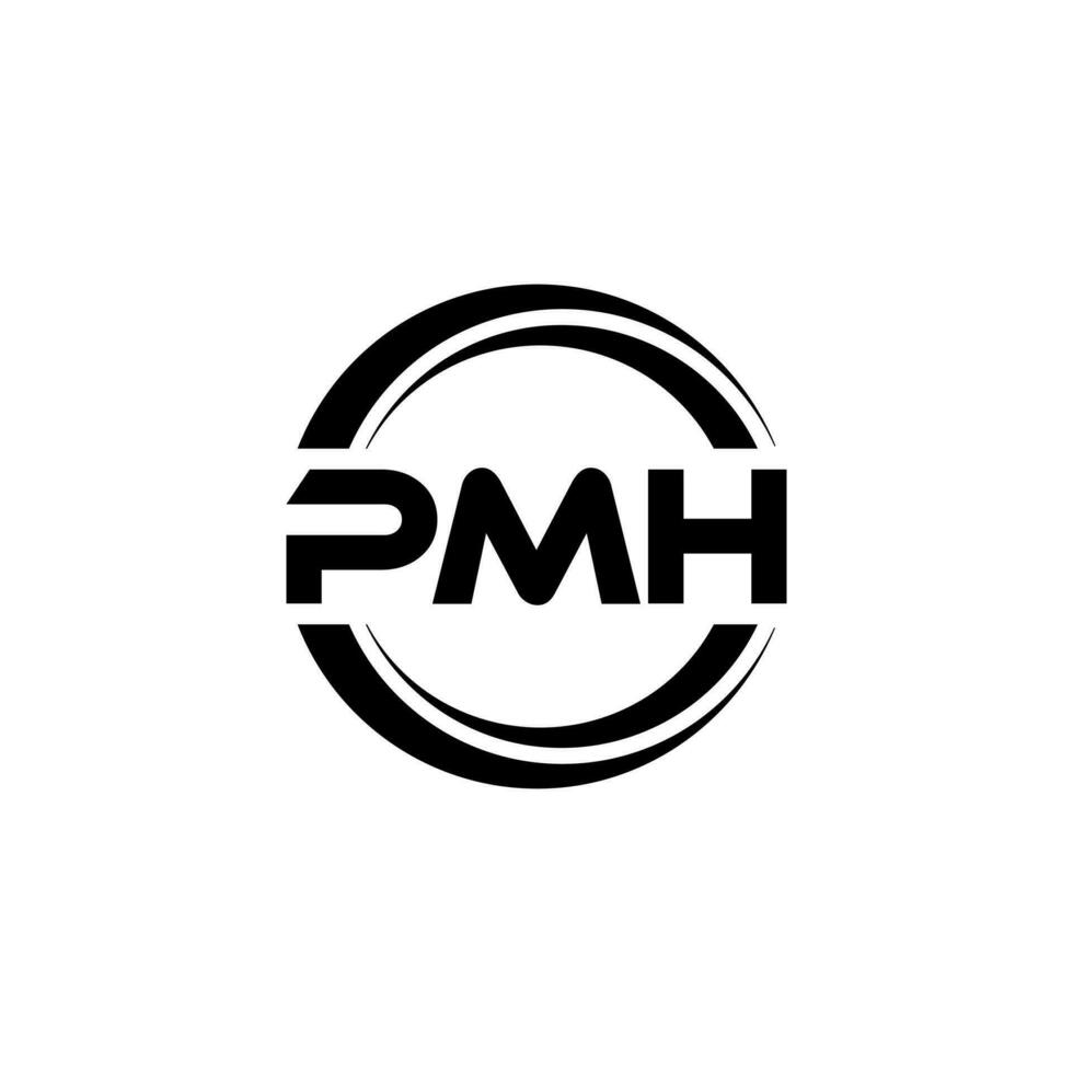 pmh logotipo projeto, inspiração para uma único identidade. moderno elegância e criativo Projeto. marca d'água seu sucesso com a impressionante isto logotipo. vetor