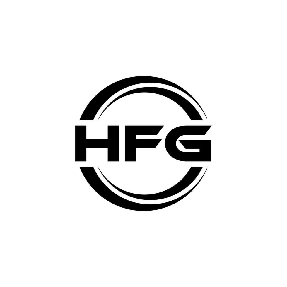 hfg logotipo projeto, inspiração para uma único identidade. moderno elegância e criativo Projeto. marca d'água seu sucesso com a impressionante isto logotipo. vetor