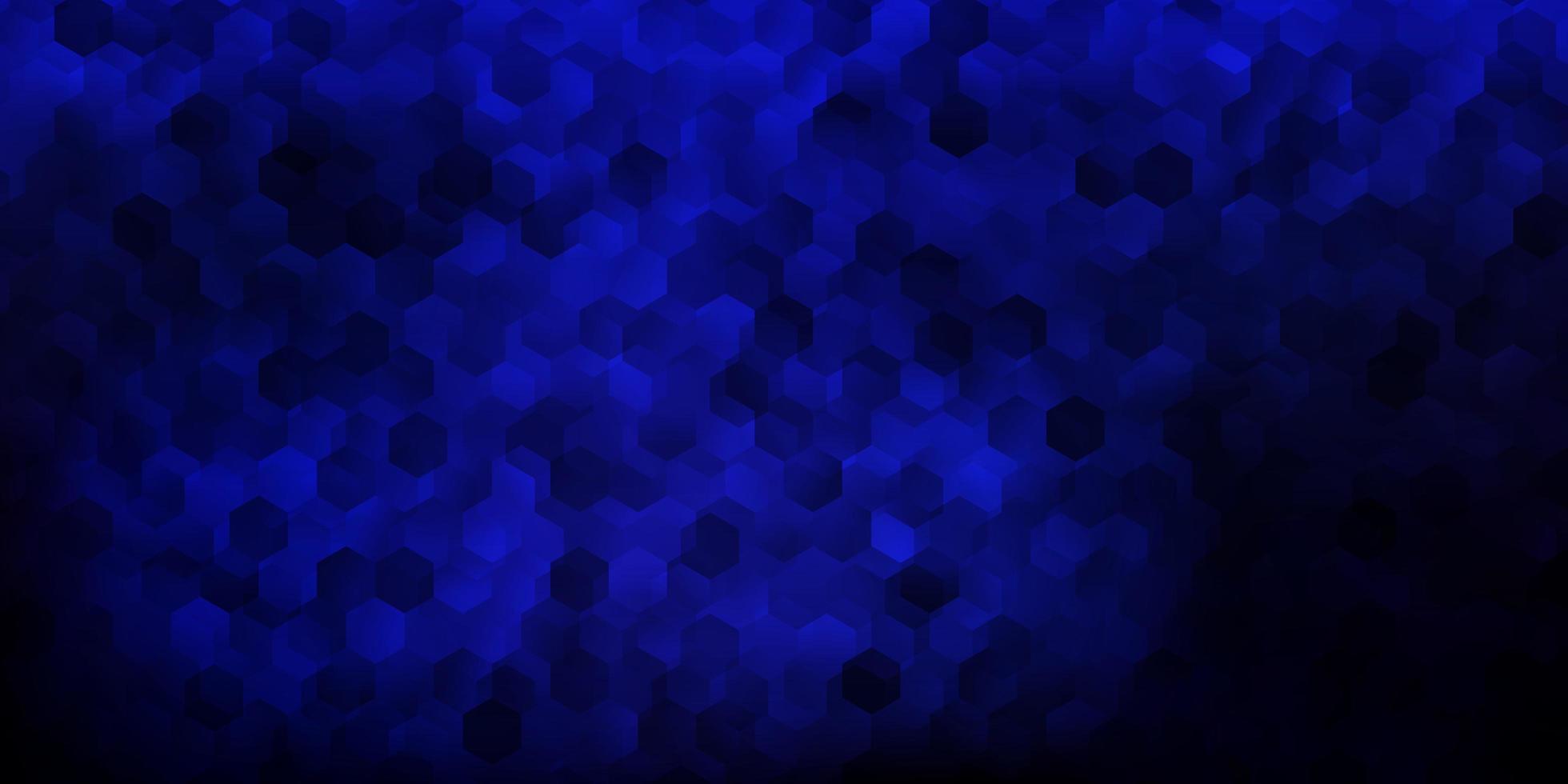 pano de fundo vector roxo escuro com um lote de hexágonos.