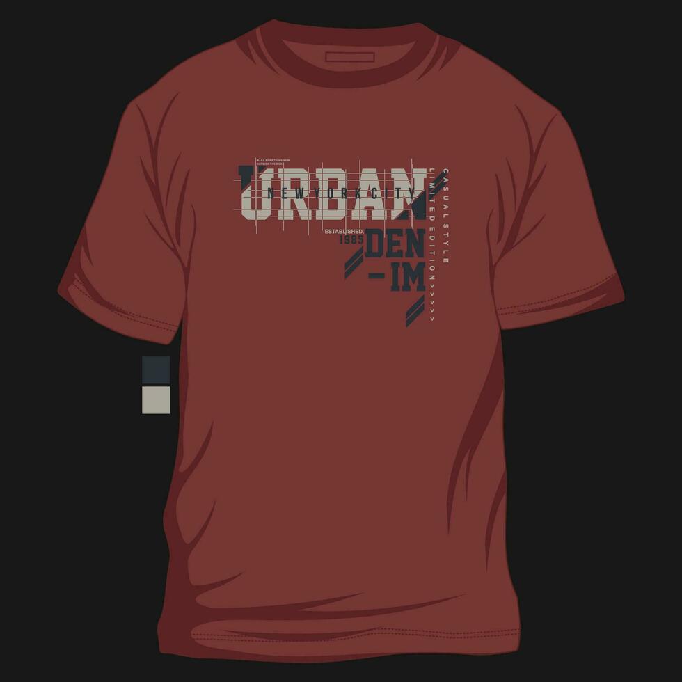 urbano jeans slogan gráfico tipografia, moda t camisa, Projeto vetor, para pronto imprimir, e de outros usar vetor