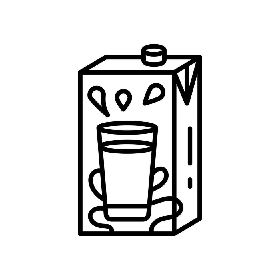 leite pacote ícone dentro vetor. ilustração vetor