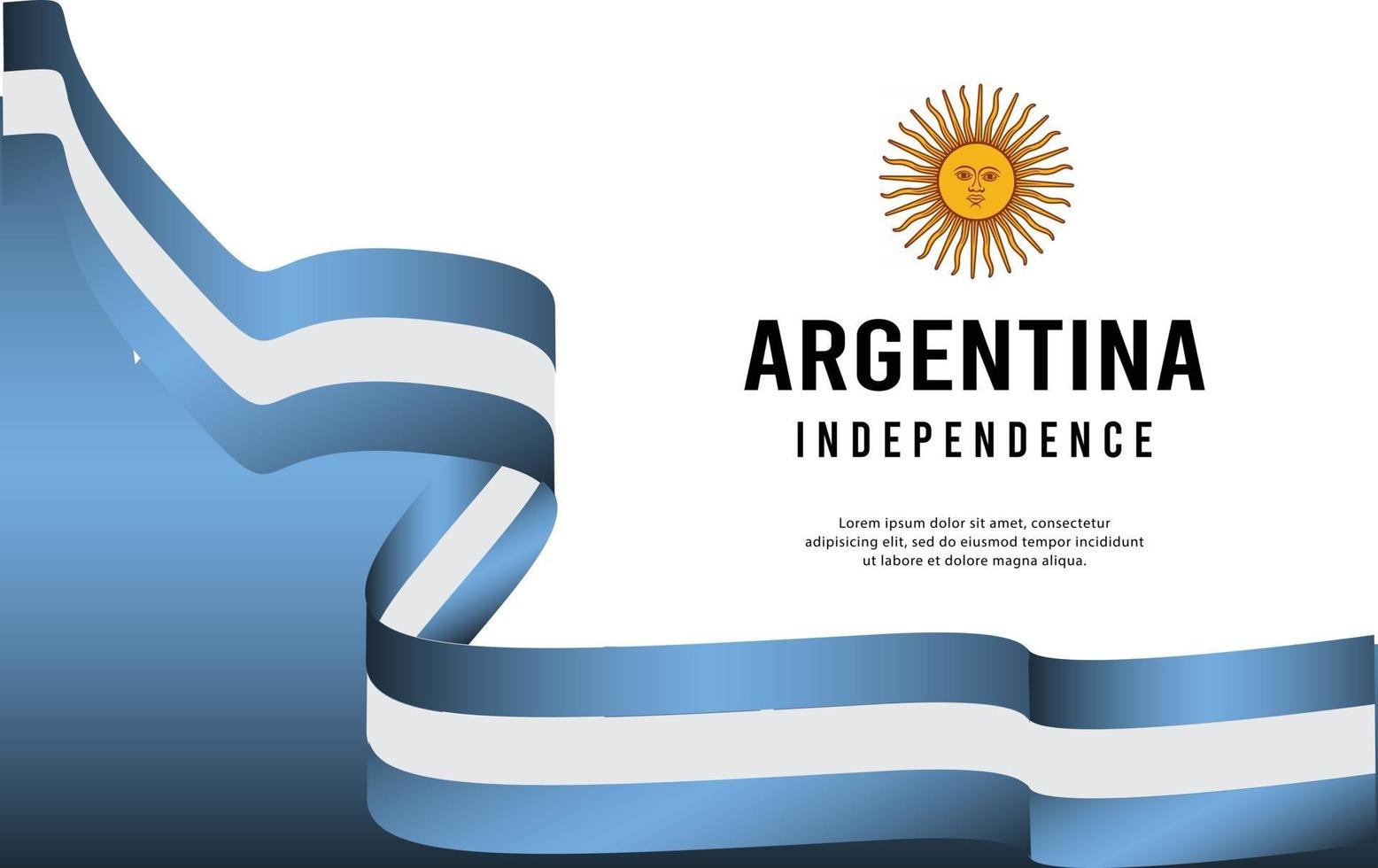 independência da argentina dia-12 vetor