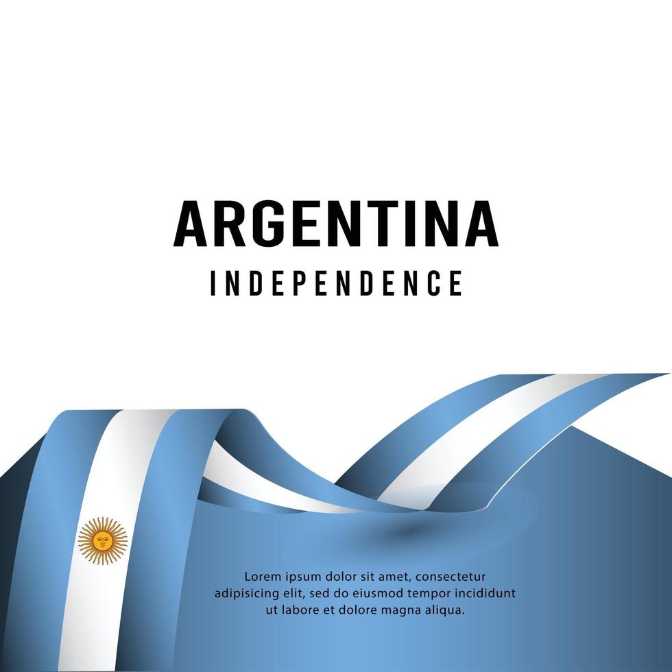 independência da argentina dia-01 vetor