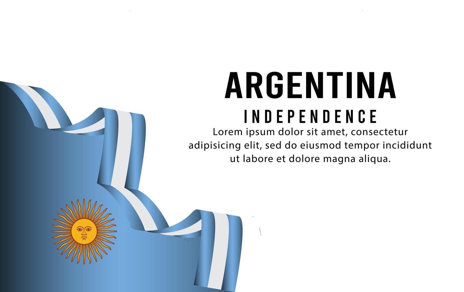 independência da argentina dia 11 vetor