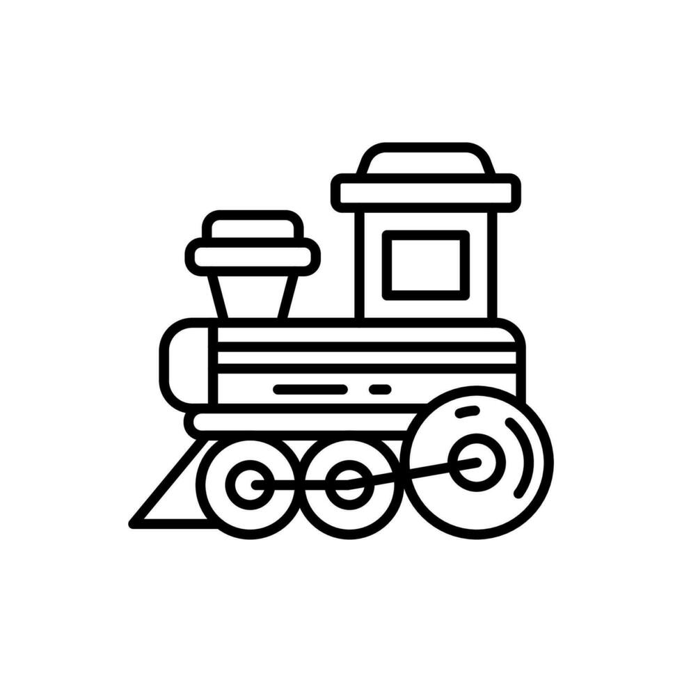 trem brinquedo ícone dentro vetor. ilustração vetor