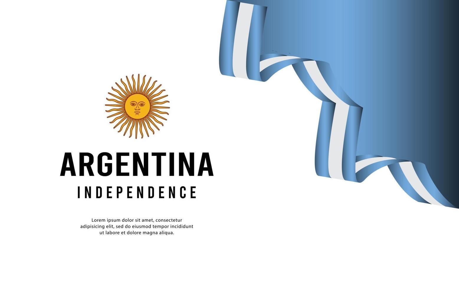 independência da argentina dia-14 vetor