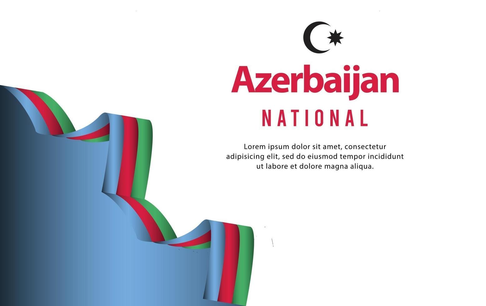 independência do azerbaijão dia-11 vetor