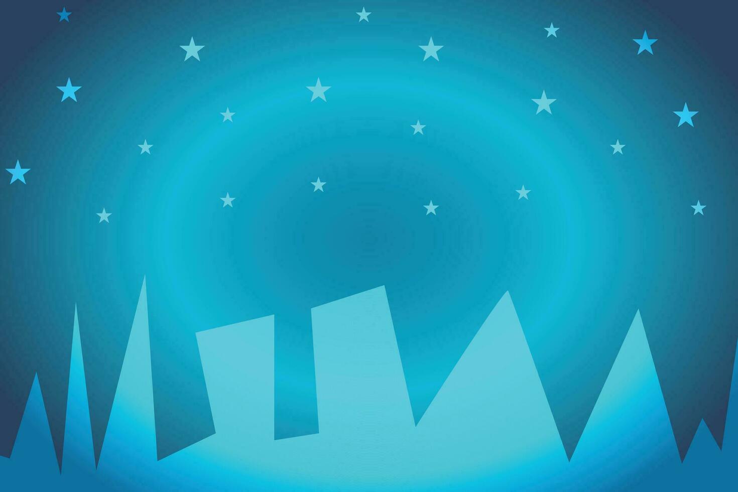 abstrato fundo azul gradiente com brilhando estrelas e geométrico forma vetor