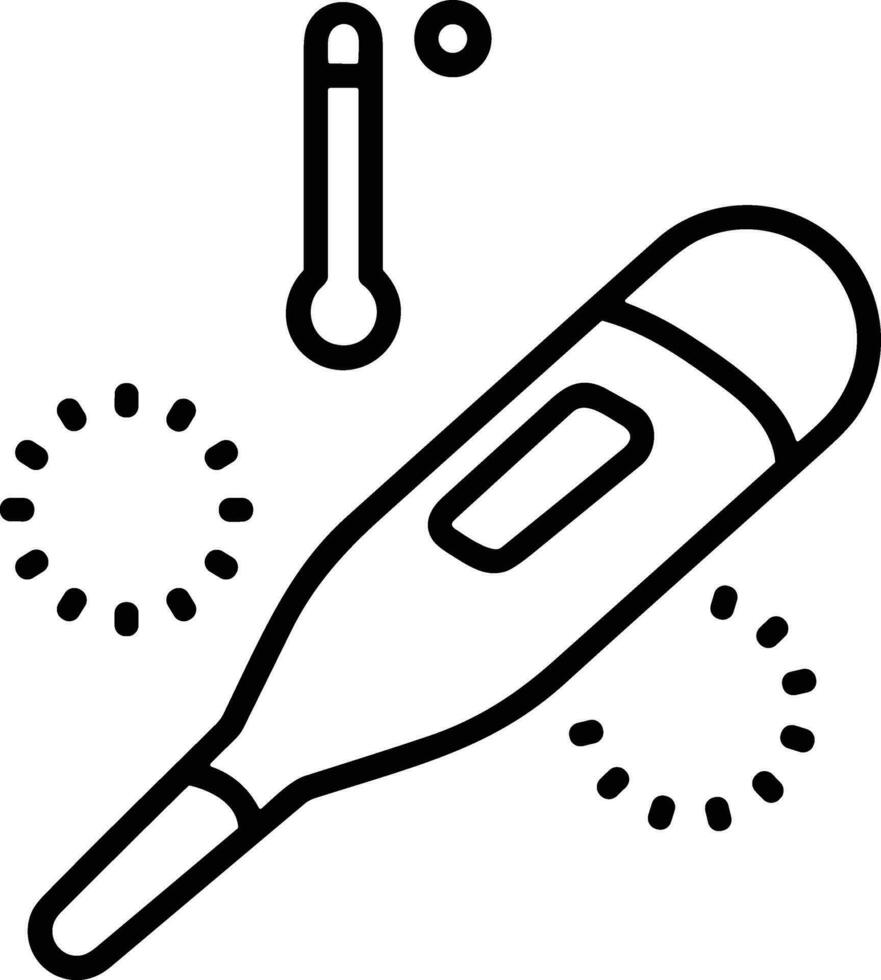 termômetro remédio ícone símbolo imagem vetor. ilustração do a temperatura frio e quente a medida ferramenta Projeto imagem.eps 10 vetor