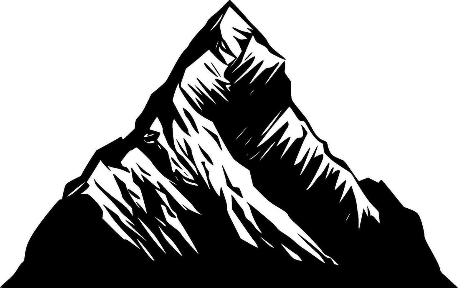 montanha - minimalista e plano logotipo - vetor ilustração