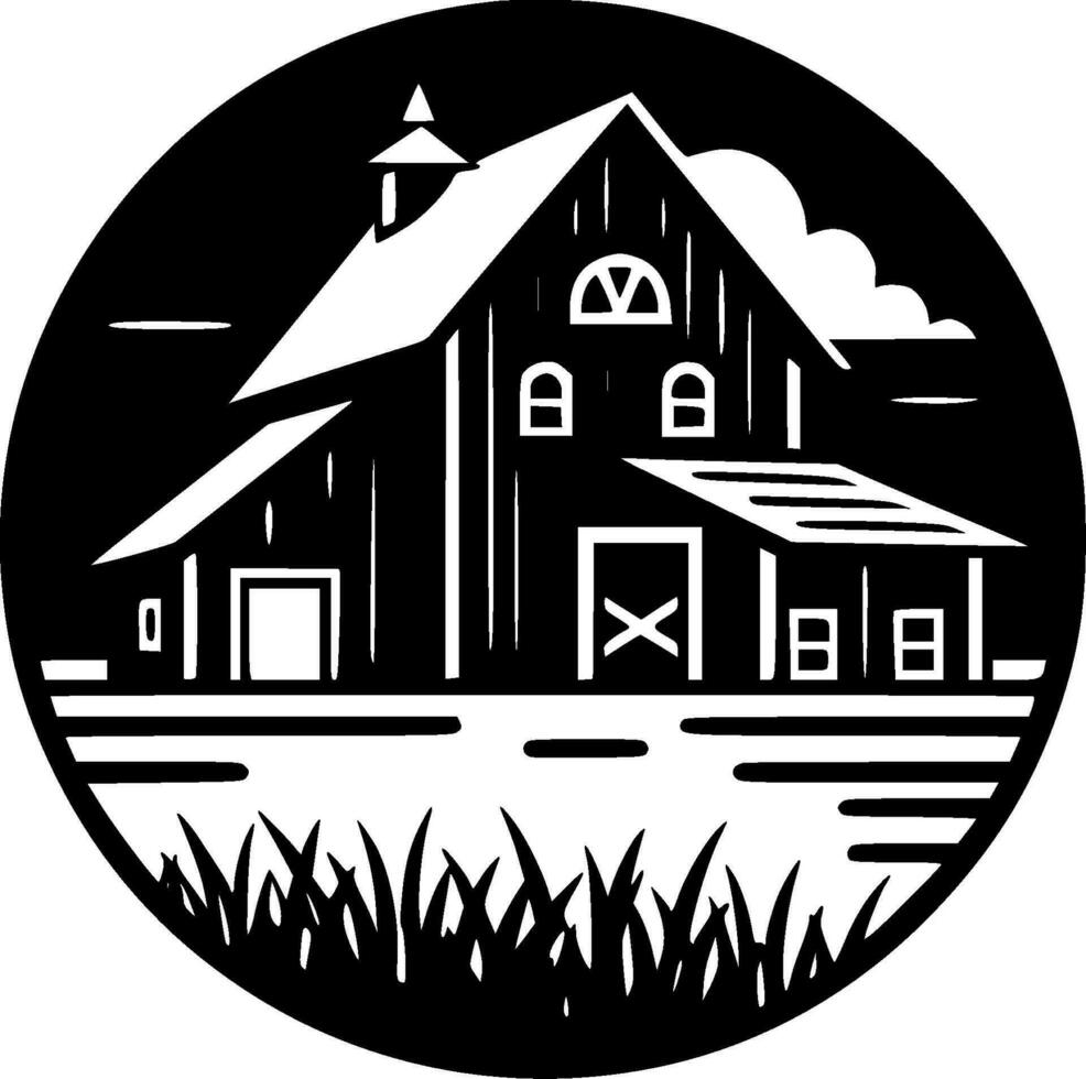 casa de fazenda - Alto qualidade vetor logotipo - vetor ilustração ideal para camiseta gráfico