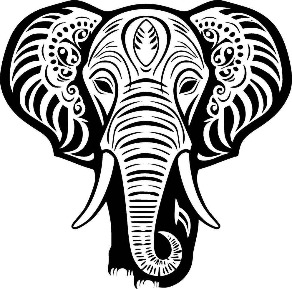 elefante - minimalista e plano logotipo - vetor ilustração