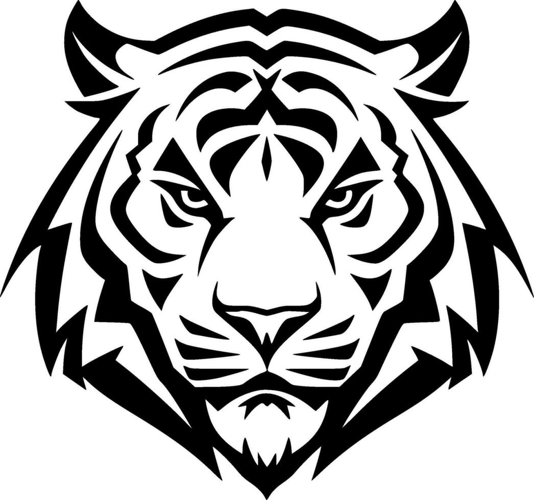 tigre - minimalista e plano logotipo - vetor ilustração