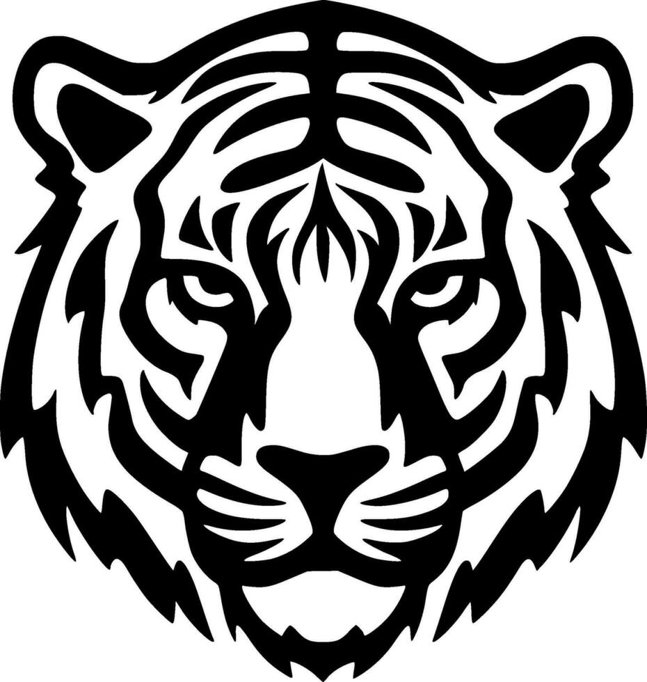 tigre - minimalista e plano logotipo - vetor ilustração